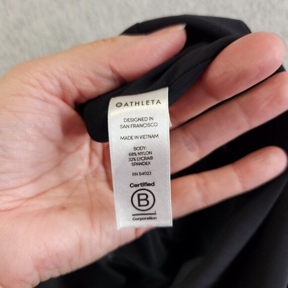 Athleta Pants Womens XL Black Meridian Wide Leg Luna Fabric Work Travel Commute - Picture 11 of 14